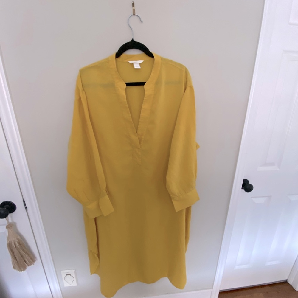 H&M Yellow (mustard) Long Tunic/ Beach Cover